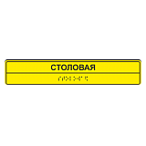 Тактильные таблички для столовой